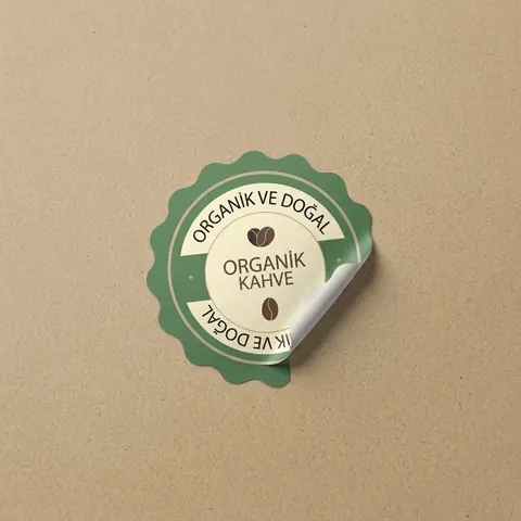 Kuşe Sticker Baskı / Ekonomik Yapışkanlı Kağıt Etiket