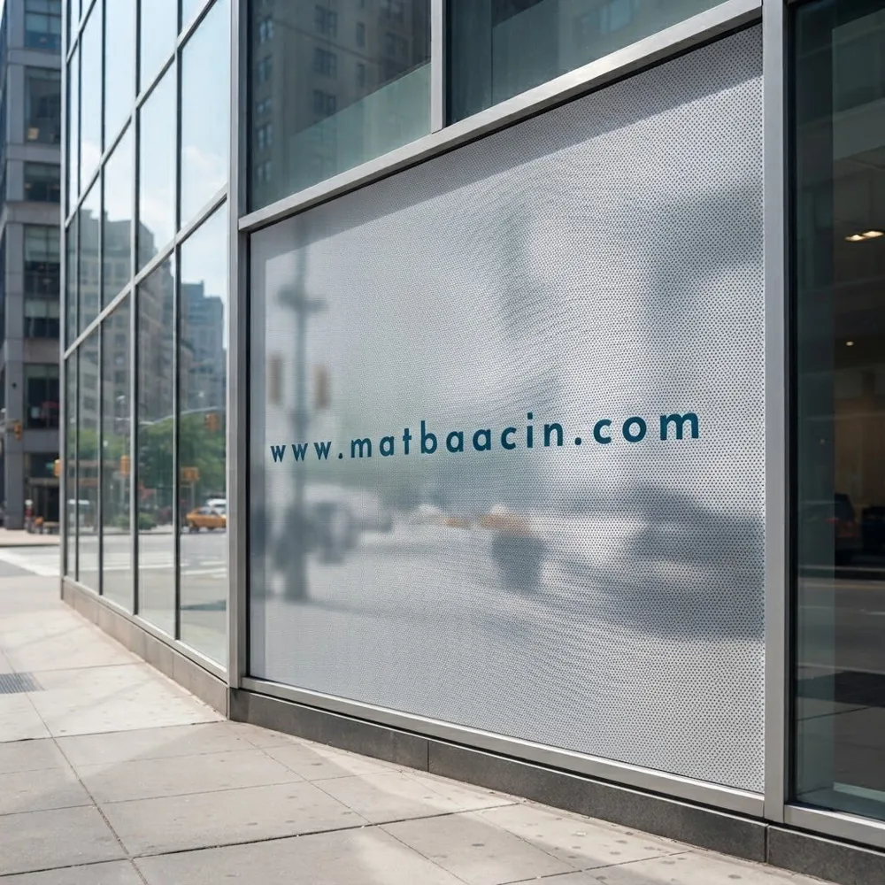 One Way Vision (Delikli Cam Reklam Folyosu) – Matbaacın