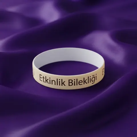 PVC Plastik Etkinlik Bilekliği / Çıtçıtlı Güvenlik Kol Bandı